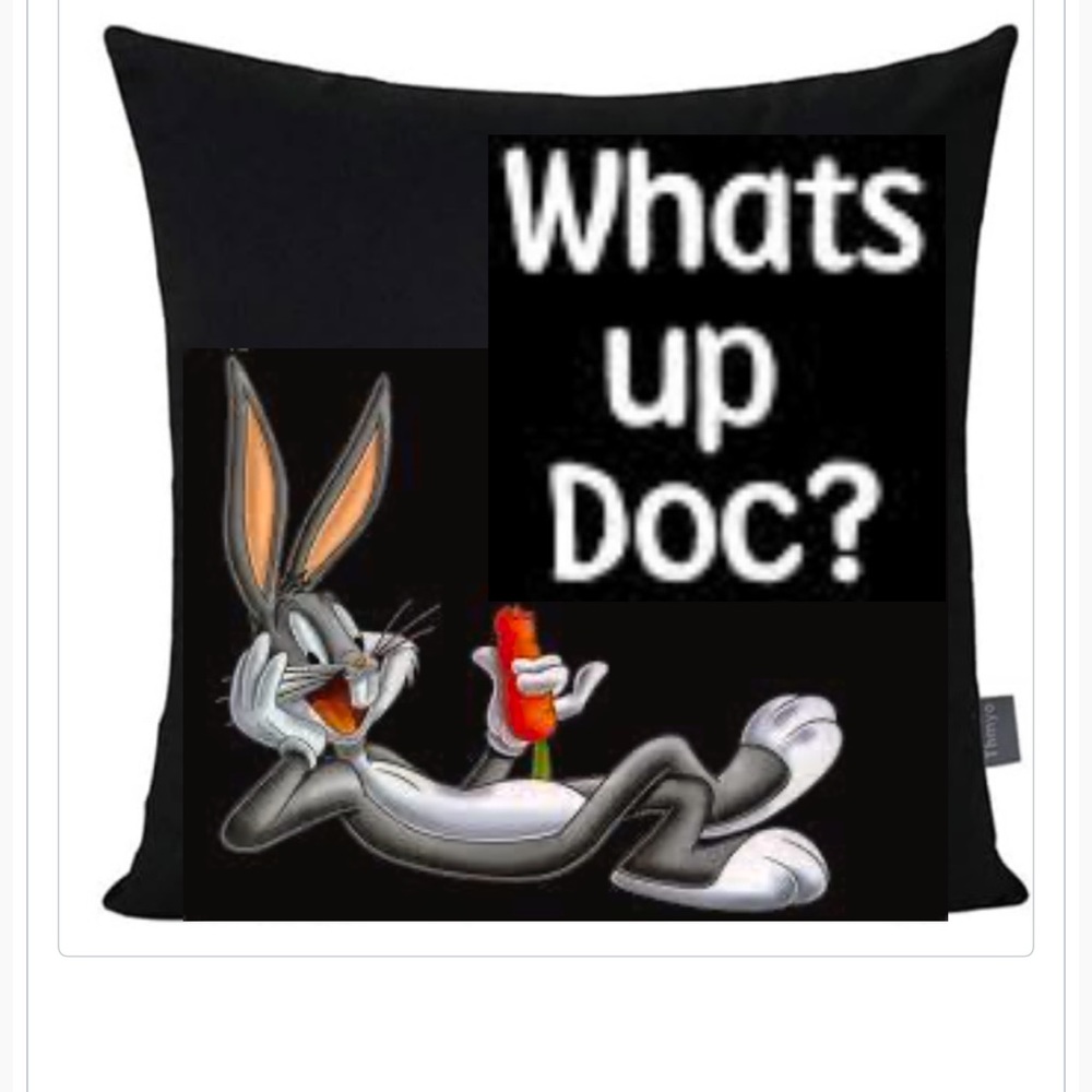 Cartoon throw pillow